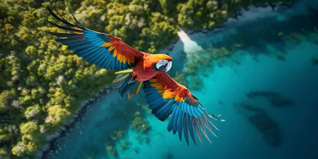 The Awe-Inspiring Flight Of Macaws